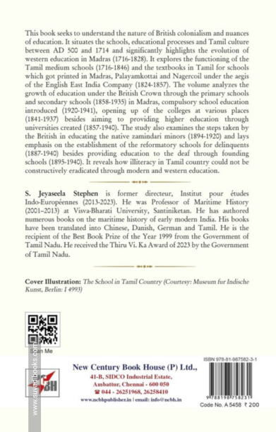 The British Colonial Invasion and Education in Madras: Innovation and Impact on Tamil Society, 1716-1941