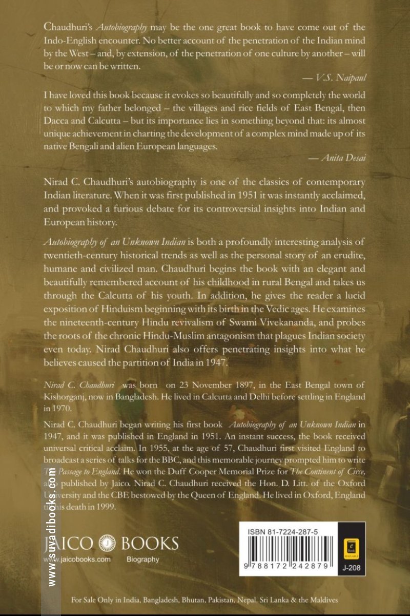 Autobiography of an Unknown Indian