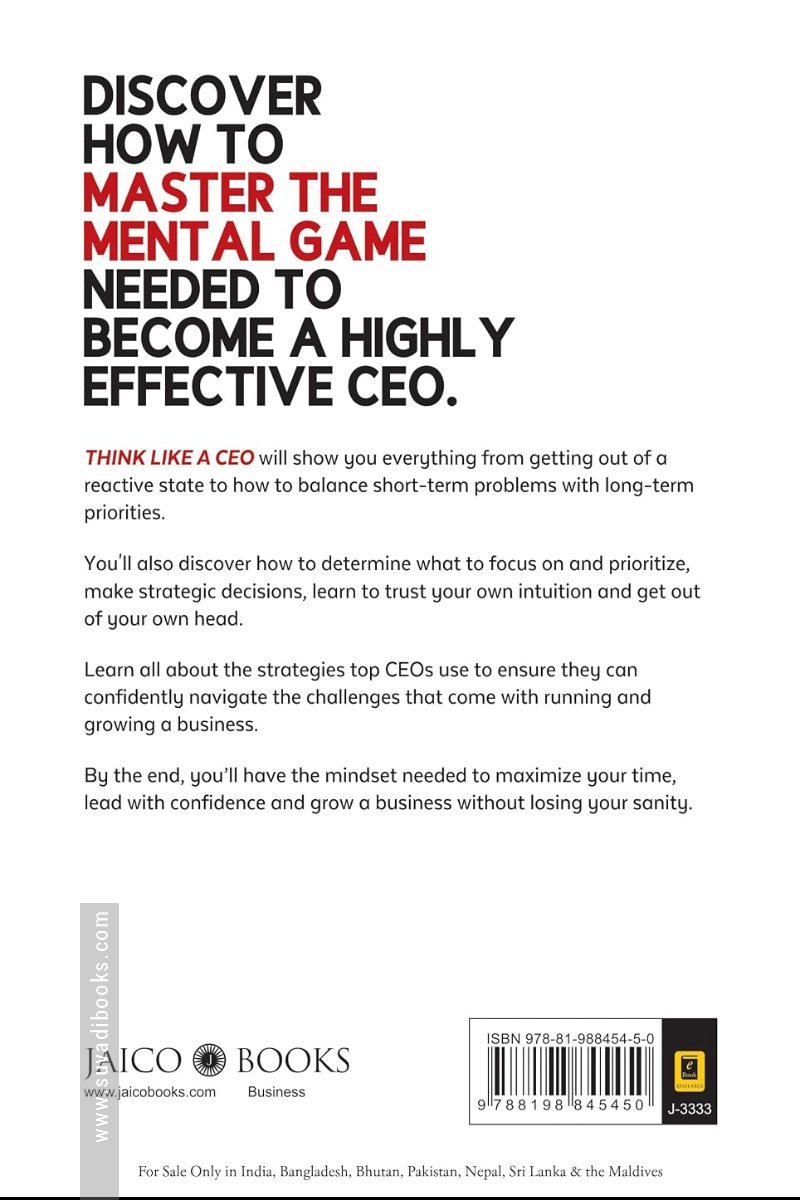 Think Like an Entrepreneur, Act Like a CEO