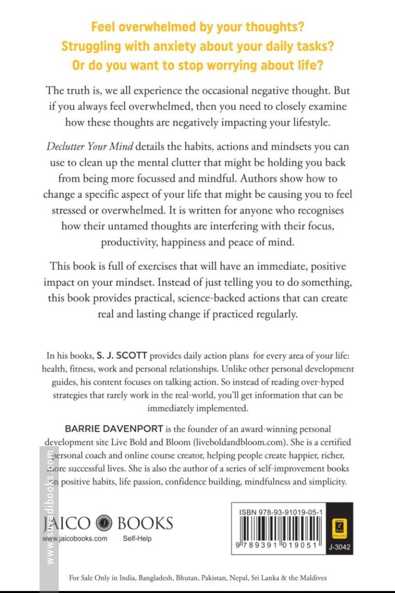 உங்கள் மனதை ஒழுங்கு படுத்துங்கள் - Declutter Your Mind